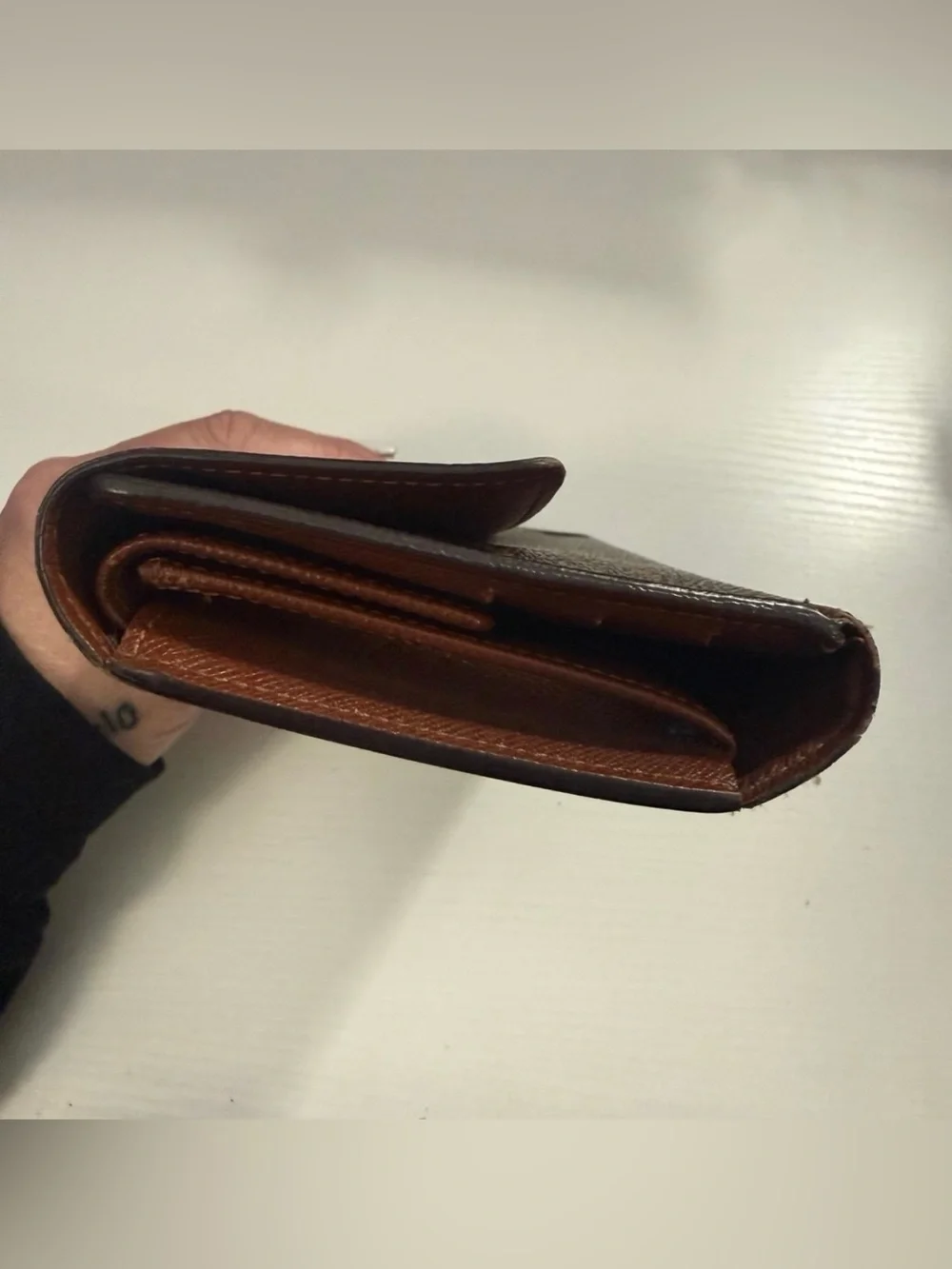 Louis Vuitton Monogram Continental Wallet in Brown and Gold